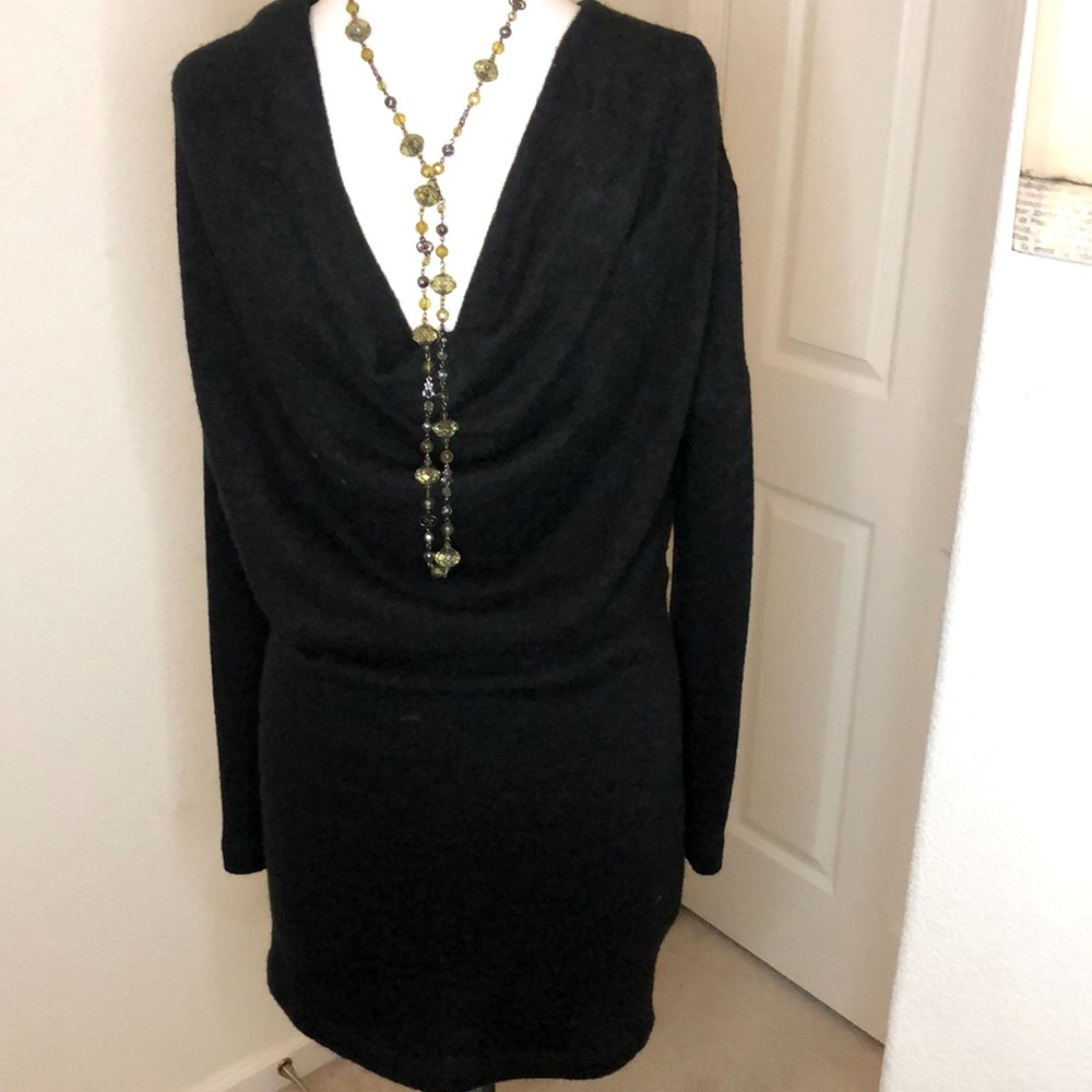 Black sweater dress